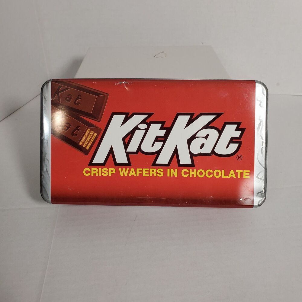 Vintage 1995 Kit Kat Candy Tin Box Hershey Reese Advertising Collectible‎